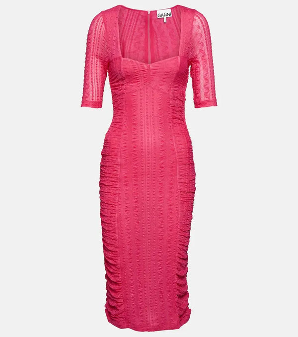 Ganni Lace midi dress | LYBSTORE