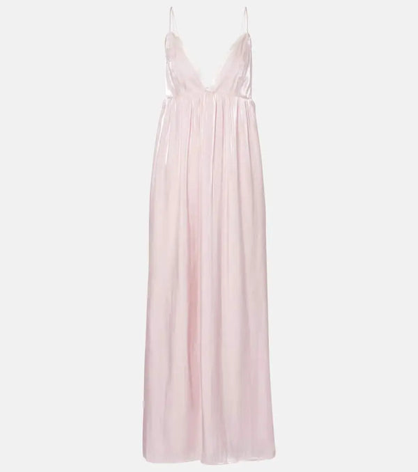 Ganni Satin maxi dress