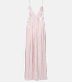 Ganni Satin maxi dress