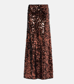 Ganni Sequined maxi skirt