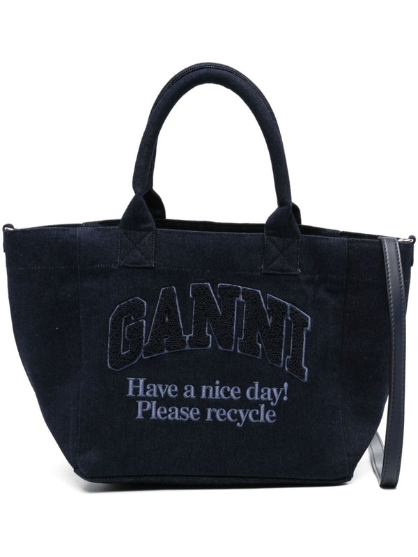 Ganni Small Denim Tote Bag