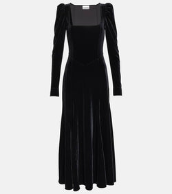 Ganni Velvet maxi dress