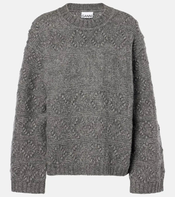 Ganni Wool and cotton sweater | LYBSTORE