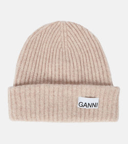 Ganni Wool-blend beanie