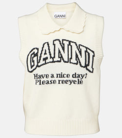 Ganni Wool-blend vest