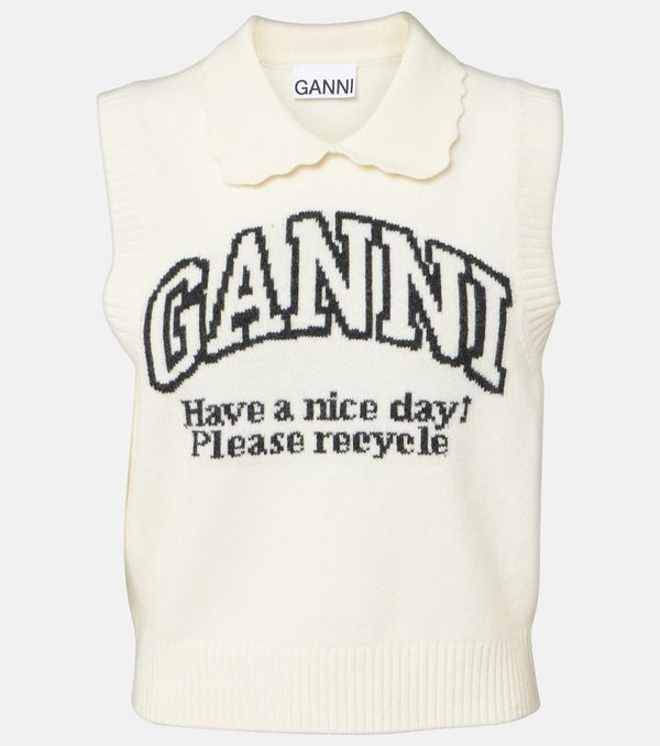 Ganni Wool-blend vest