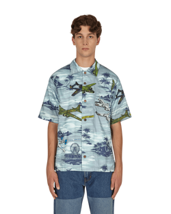 General Admission Santa Monica Airlines Bomber Plane Shirt Multicolor