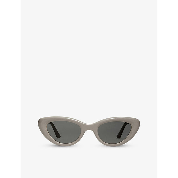 Gentle Monster Conic G10 cat-eye branded arm acetate sunglasses | LYBSTORE