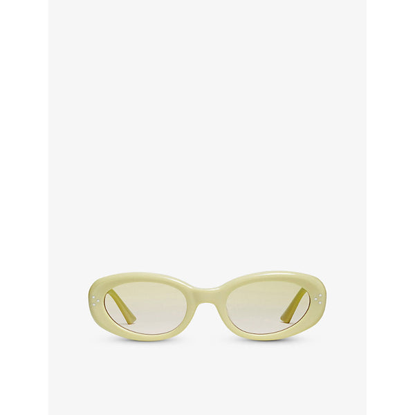 Gentle Monster July oval-frame graduated-lens acetate sunglasses | LYBSTORE