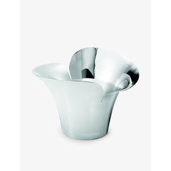 Georg Jensen Bloom Botanica polished stainless-steel flower pot 22.3cm | LYBSTORE