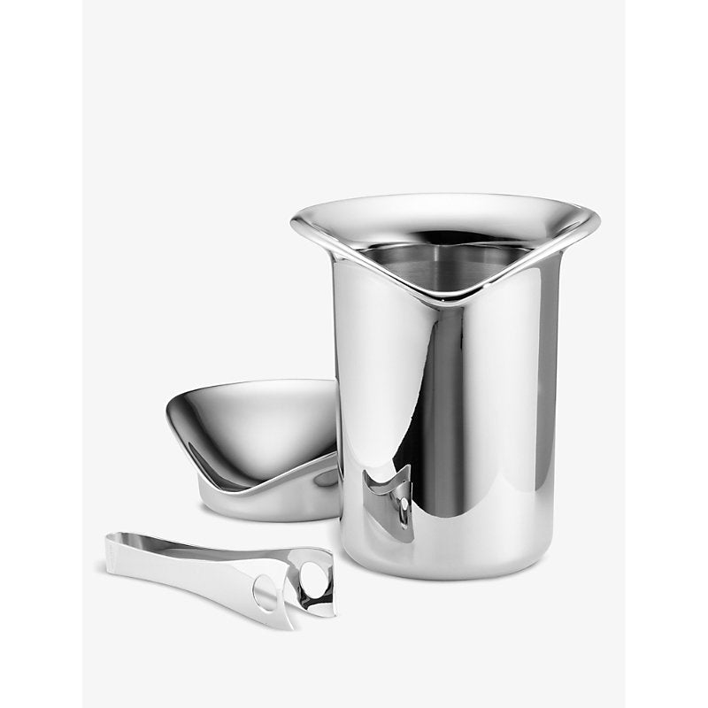 Georg Jensen Polished stainless-steel ice bucket 22cm