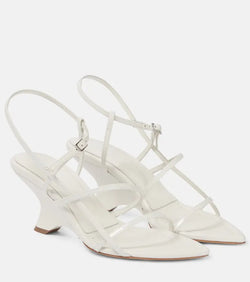 Gia Borghini Gia 26 leather wedges | LYBSTORE