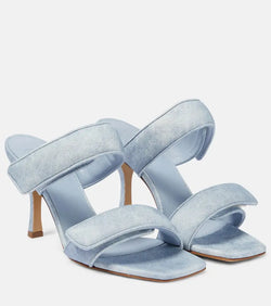 Gia Borghini Perni 03 Uni denim sandals | LYBSTORE