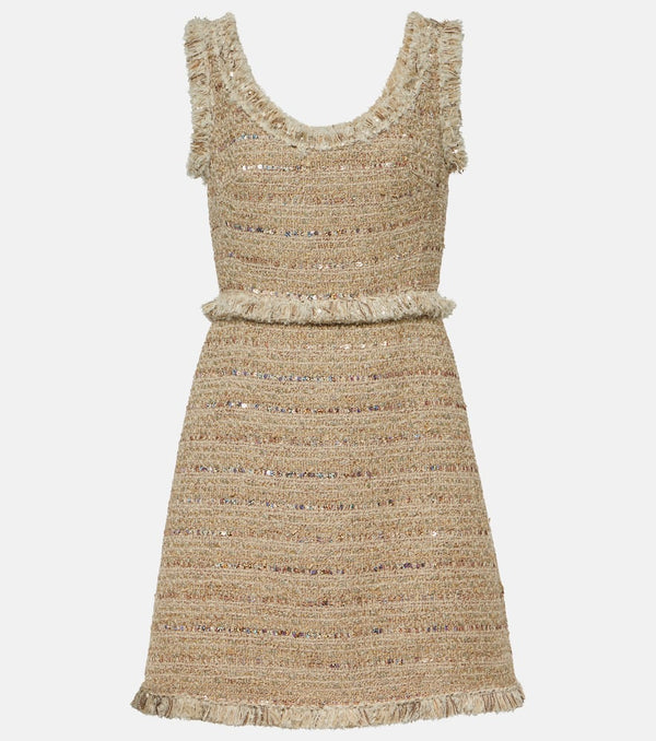 Giambattista Valli Fringed bouclé minidress | LYBSTORE