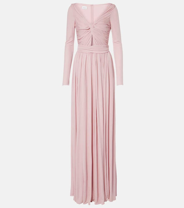 Giambattista Valli Gathered cutout jersey maxi dress | LYBSTORE