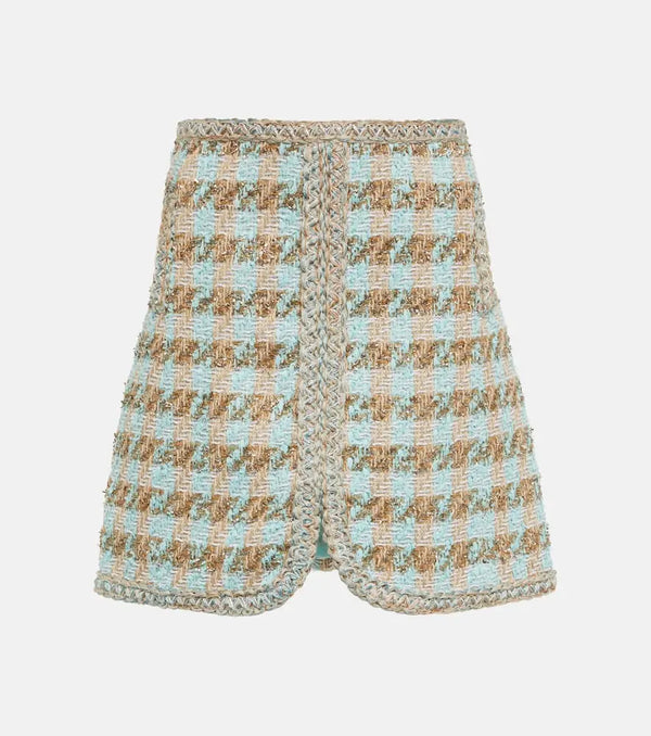 Giambattista Valli High-rise tweed miniskirt | LYBSTORE