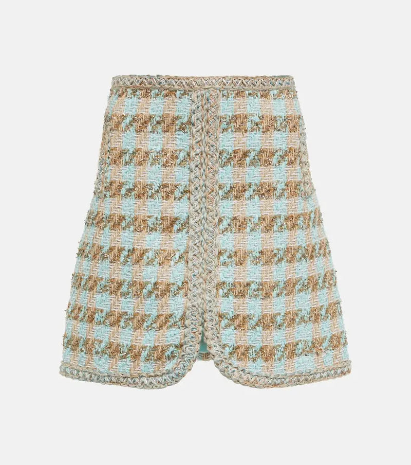 Giambattista Valli High-rise tweed miniskirt | LYBSTORE