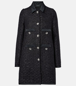 Giambattista Valli Satin-trimmed bouclé coat