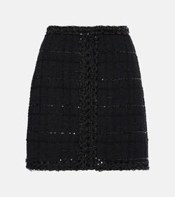 Giambattista Valli Sequined wool-blend bouclé miniskirt | LYBSTORE