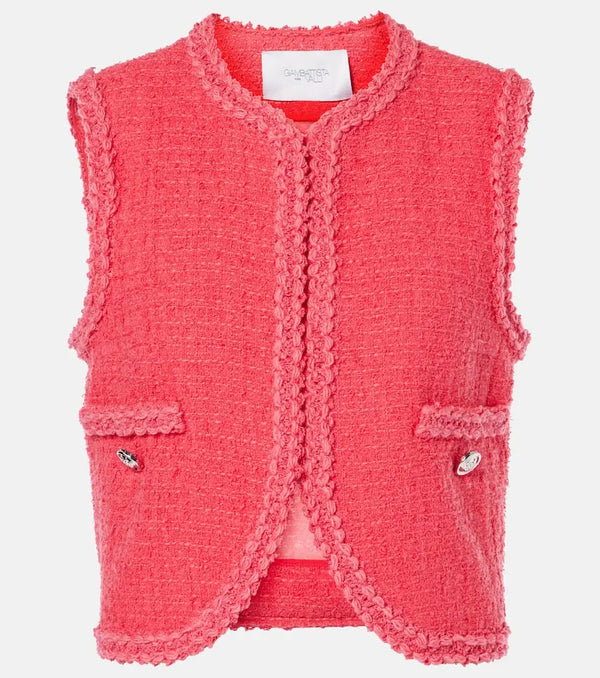 Giambattista Valli Wool-blend bouclé vest