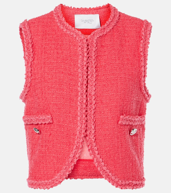 Giambattista Valli Wool-blend bouclé vest