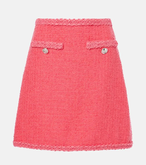 Giambattista Valli Wool-blend tweed miniskirt | LYBSTORE