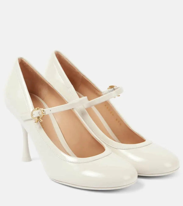 Gianvito Rossi 85 patent leather Mary Jane pumps | LYBSTORE