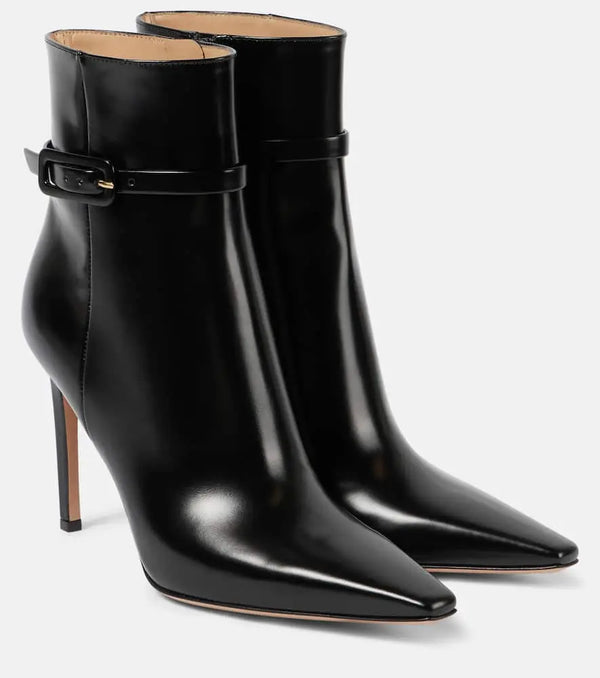 Gianvito Rossi 95 patent leather ankle boots