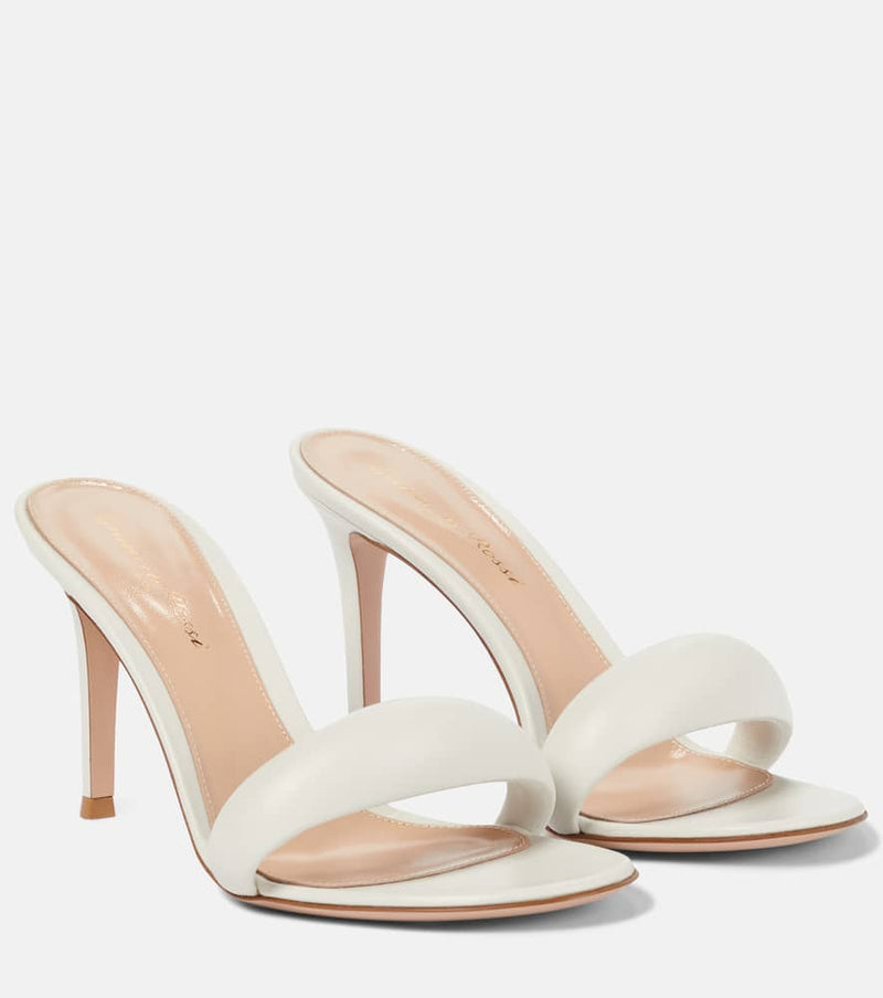 Gianvito Rossi Bijoux 85 leather mules