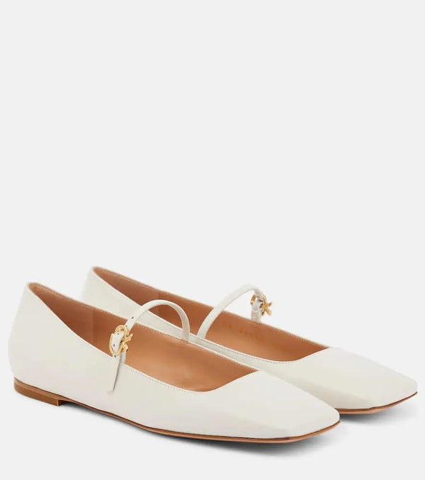 Gianvito Rossi Christina 05 leather ballet flats | LYBSTORE