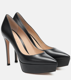 Gianvito Rossi Dasha leather platform pumps