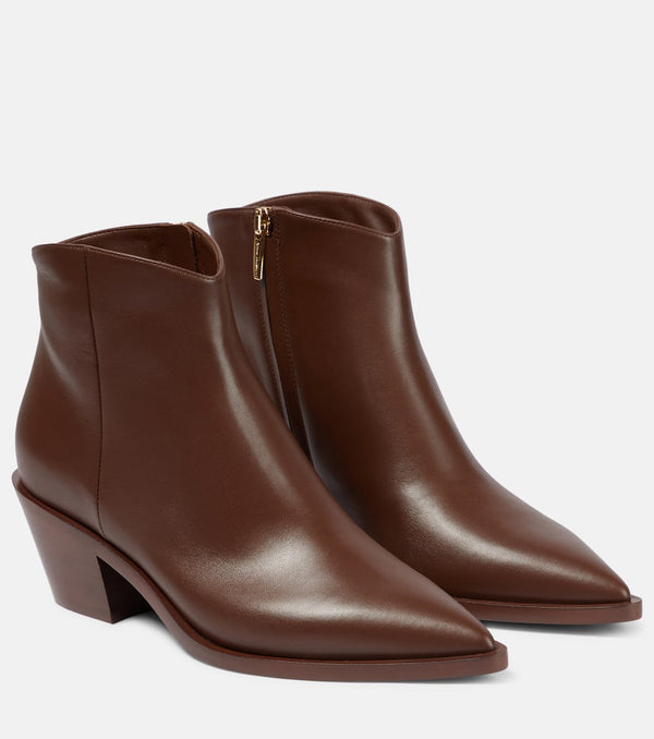 Gianvito Rossi Frankie leather ankle boots