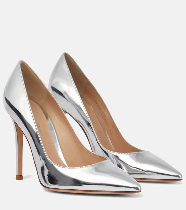 Gianvito Rossi Gianvito 105 metallic leather pumps | LYBSTORE