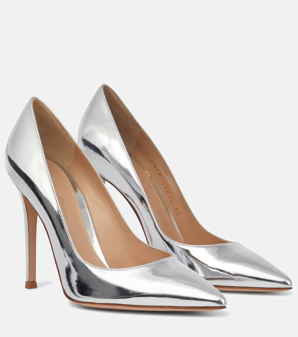 Gianvito Rossi Gianvito 105 metallic leather pumps