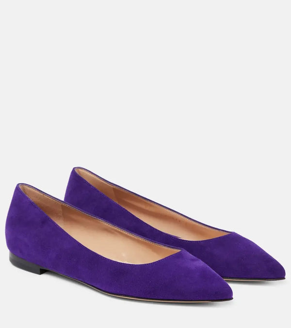 Gianvito Rossi Gianvito suede ballet flats | LYBSTORE