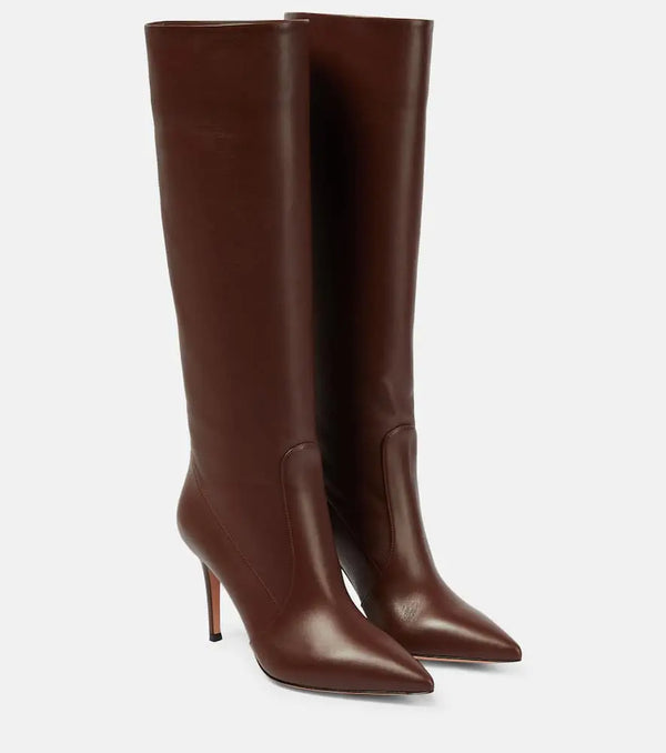 Gianvito Rossi Hansen 85 knee-high leather boots | LYBSTORE