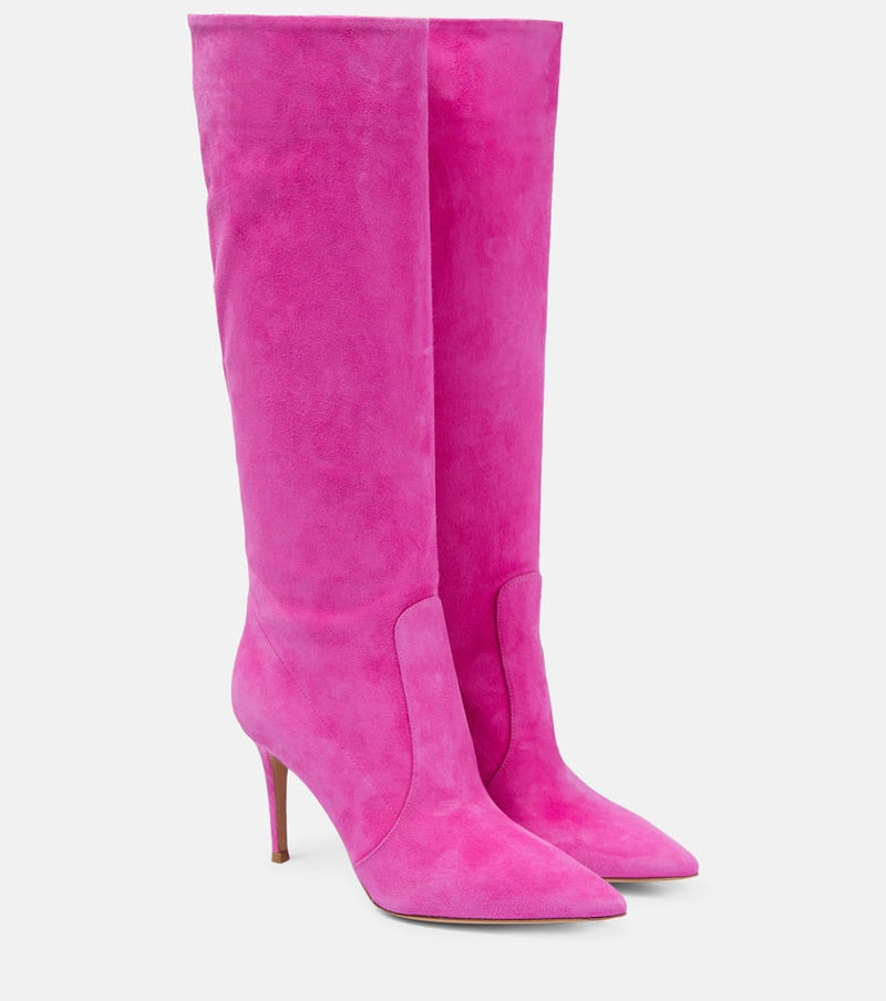 Gianvito Rossi Hansen 85 suede knee-high boots