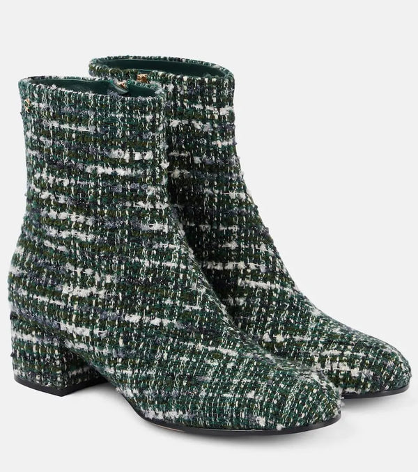 Gianvito Rossi Joelle 45 bouclé tweed ankle boots | LYBSTORE