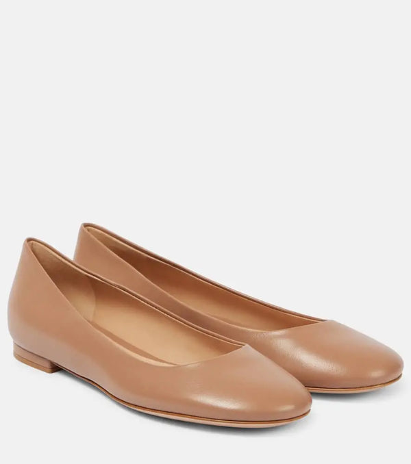 Gianvito Rossi Leather ballet flats | LYBSTORE