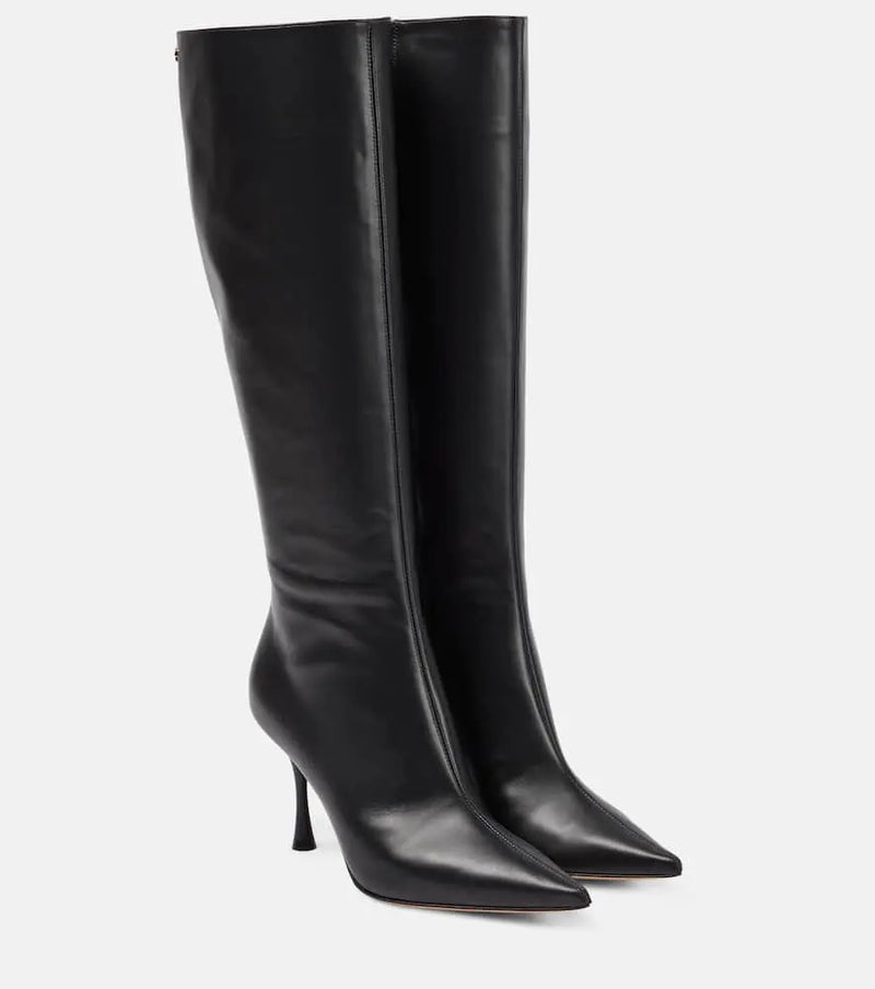 Gianvito Rossi Leather knee-high boots