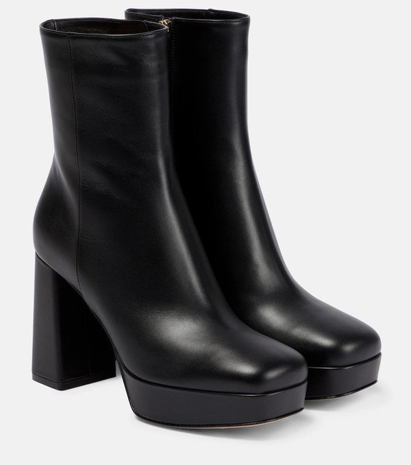 Gianvito Rossi Leather platform ankle boots