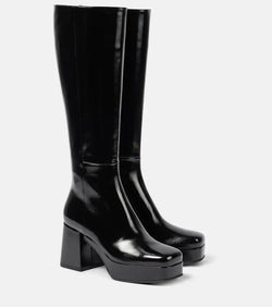 Gianvito Rossi Leather platform boots | LYBSTORE