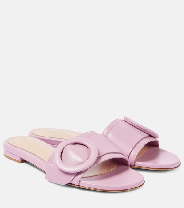 Gianvito Rossi Leather slides | LYBSTORE