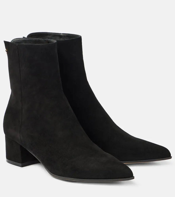 Gianvito Rossi Lyell 45 suede ankle boots | LYBSTORE