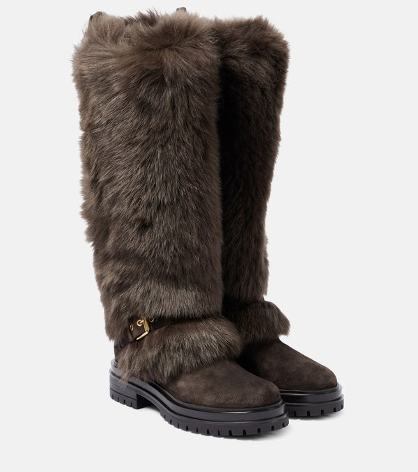 Gianvito Rossi Maverick shearling snow boots