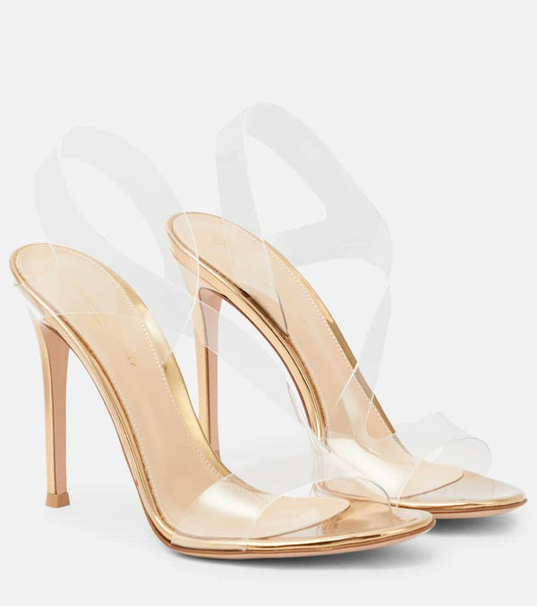 Gianvito Rossi Metropolis 105 PVC slingback sandals