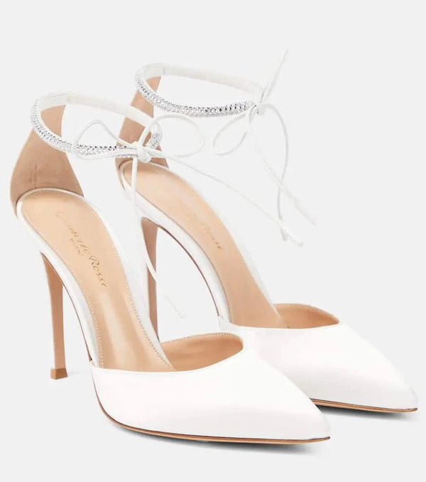 Gianvito Rossi Montecarlo D'Orsay 105 suede pumps | LYBSTORE