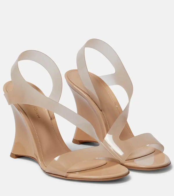 Gianvito Rossi PVC wedge sandals | LYBSTORE