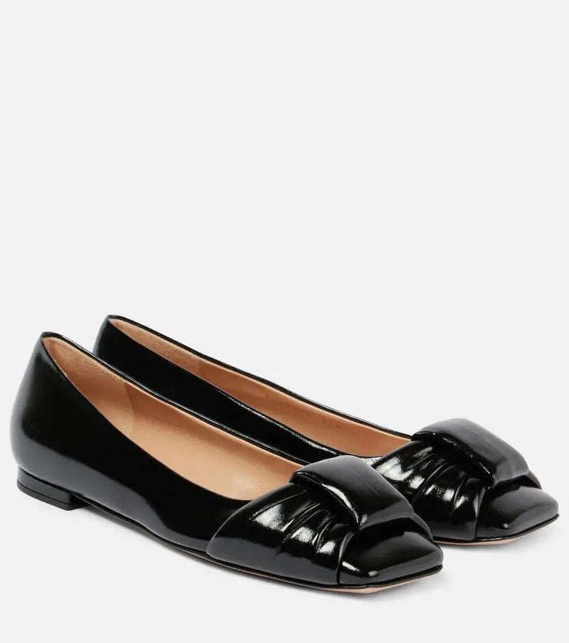 Gianvito Rossi Patent leather ballet flats | LYBSTORE