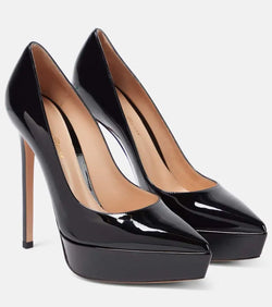 Gianvito Rossi Patent leather platform pumps | LYBSTORE